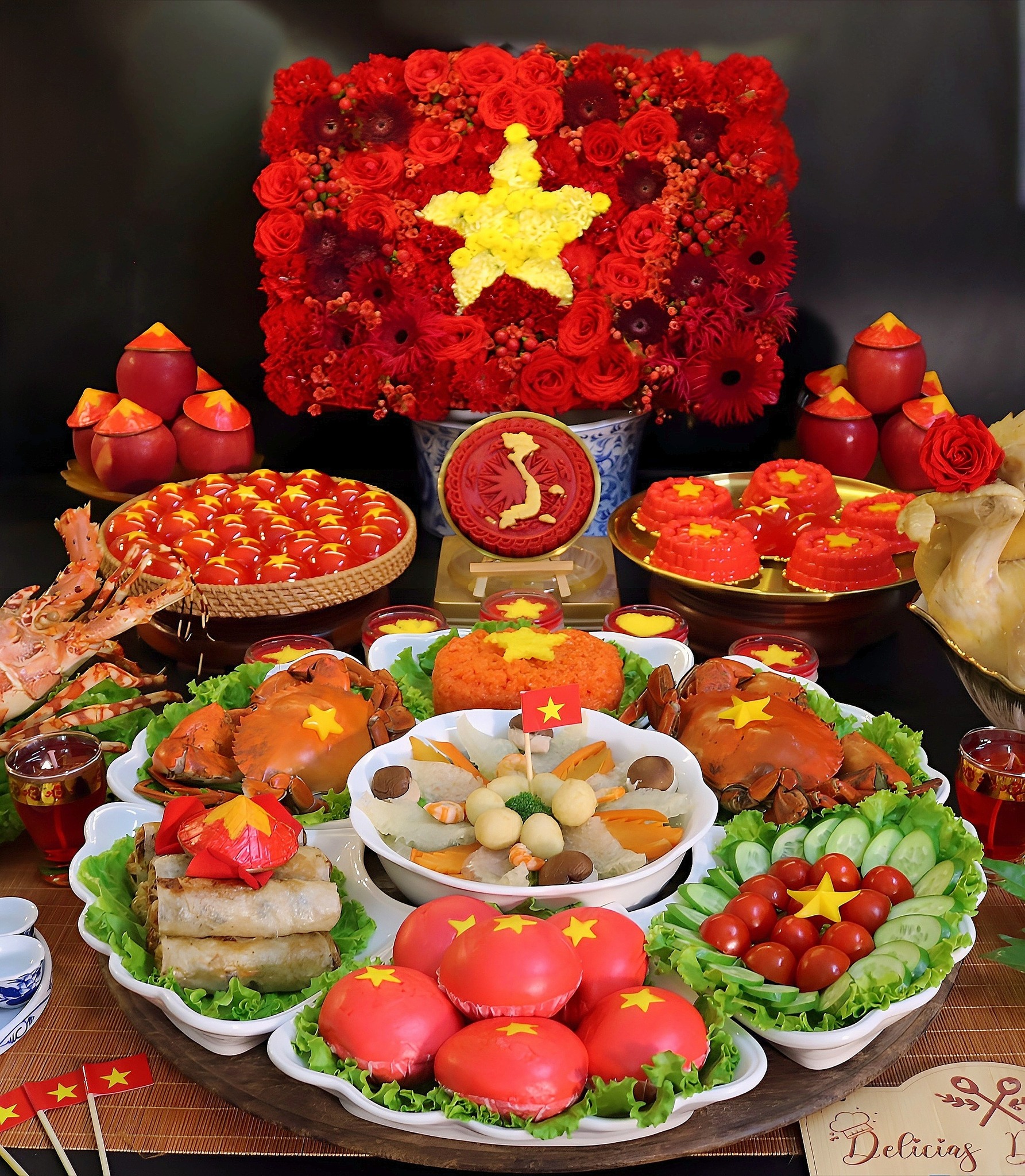 Mẹ đảm Hà Nội mang niềm tự hào dân tộc vào mâm lễ "Yêu Nước" trong mùa Vu Lan đặc biệt- Ảnh 3.