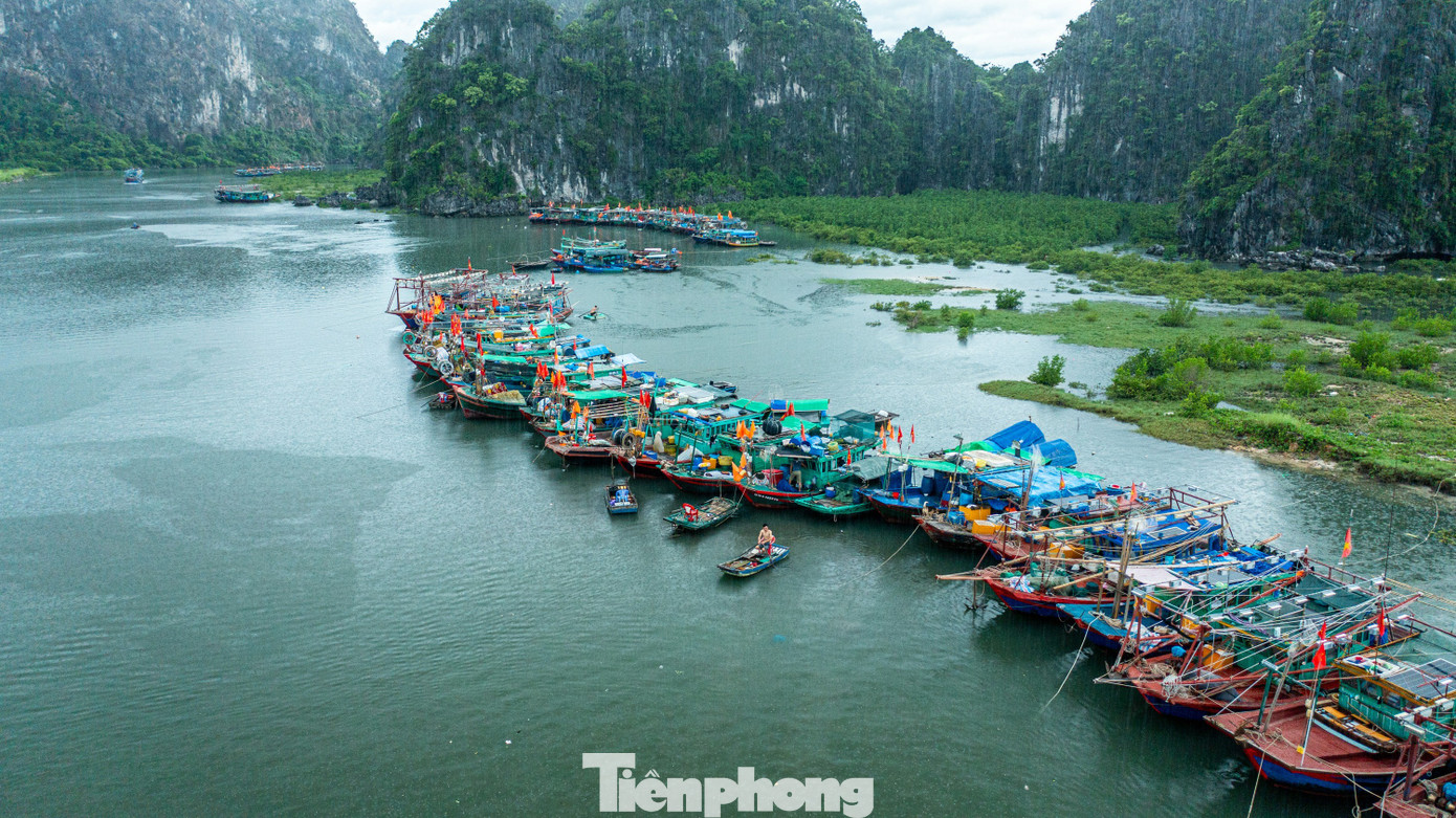 Quảng Ninh cấm biển, tàu thuyền hối hả chạy vào bờ tránh bão- Ảnh 20. Quảng Ninh cấm biển, tàu thuyền hối hả chạy vào bờ tránh bão- Ảnh 20.