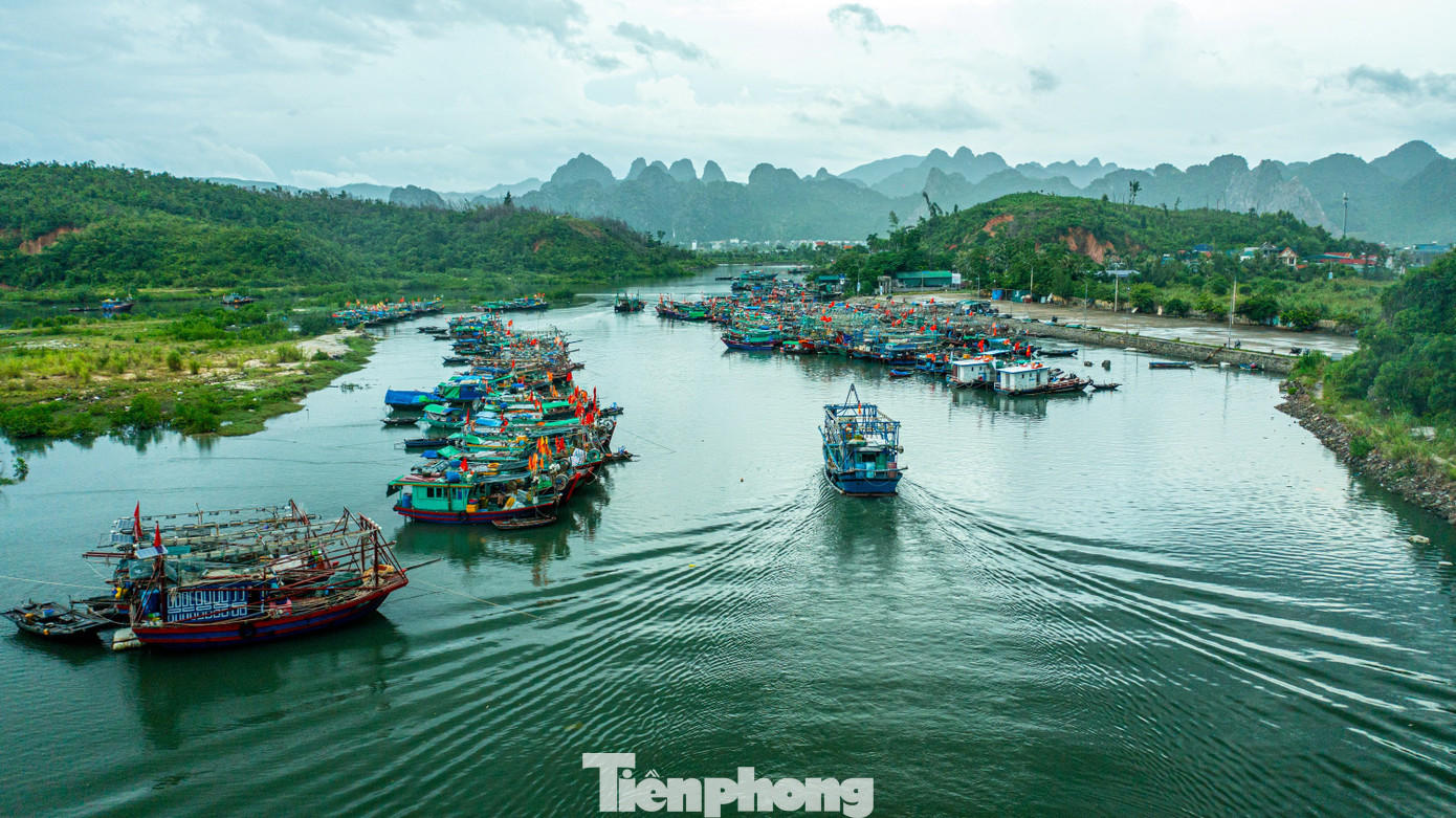 Quảng Ninh cấm biển, tàu thuyền hối hả chạy vào bờ tránh bão- Ảnh 16. Quảng Ninh cấm biển, tàu thuyền hối hả chạy vào bờ tránh bão- Ảnh 16.
