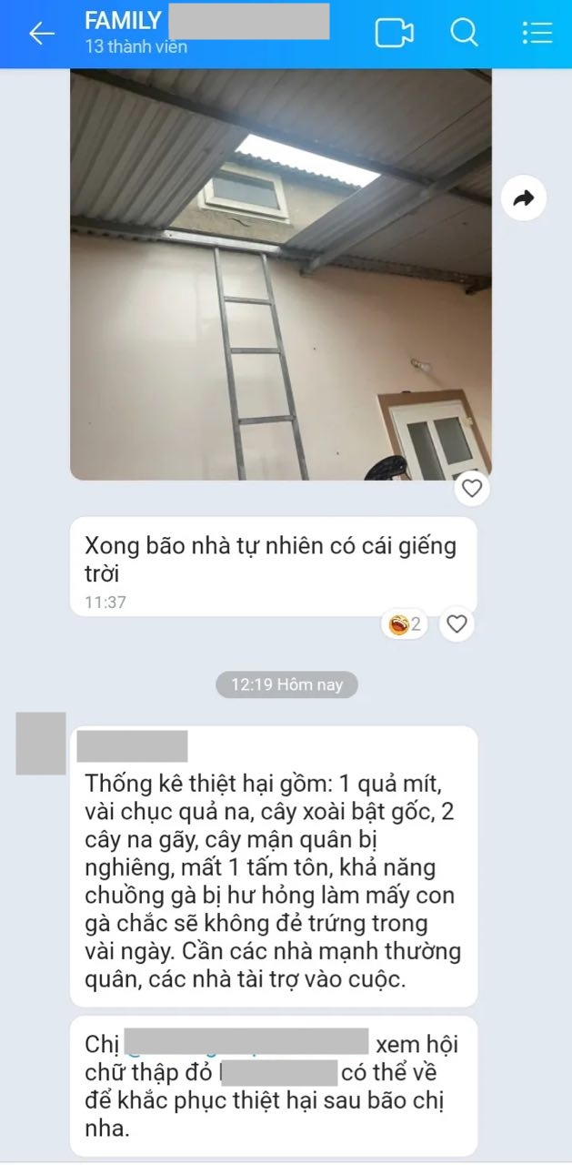 "Bão xong tự nhiên có cái giếng trời": Đi xa nhà, bật cười rồi lại muốn khóc khi nhận tin nhắn của bố- Ảnh 4.