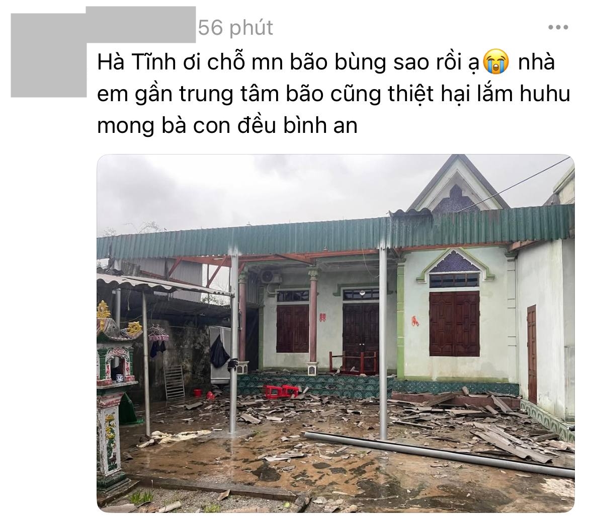 "Bão xong tự nhiên có cái giếng trời": Đi xa nhà, bật cười rồi lại muốn khóc khi nhận tin nhắn của bố- Ảnh 1.