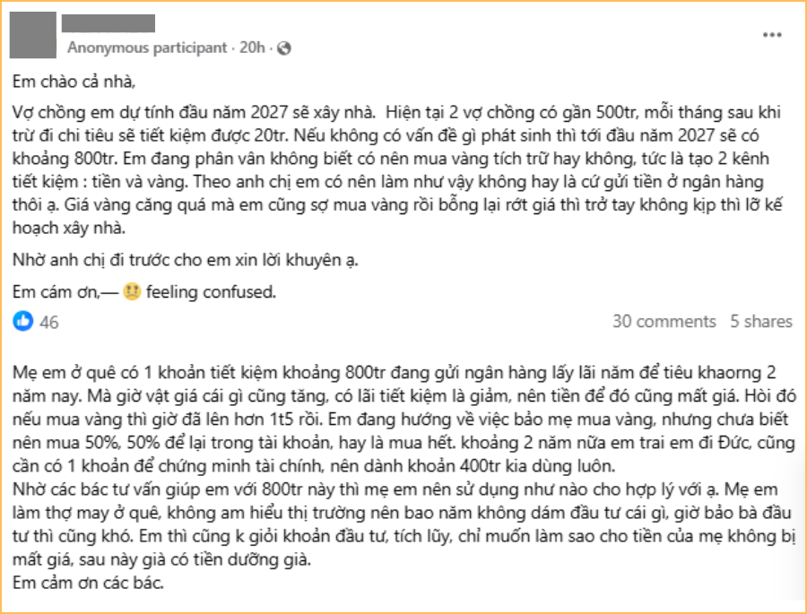 Giá vàng cứ lên rồi lại xuống, người “đau đầu” nhất là người có tiền: Không mua vàng thì tiếc mà mua lại sợ đu đỉnh!- Ảnh 1.