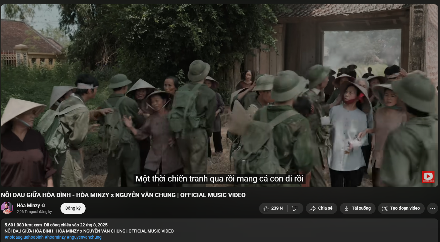 Người nước ngoài xem MV thời chiến của Hòa Minzy khóc hết nước mắt, liên tục đặt câu hỏi về “nỗi đau giữa hoà bình”- Ảnh 1.