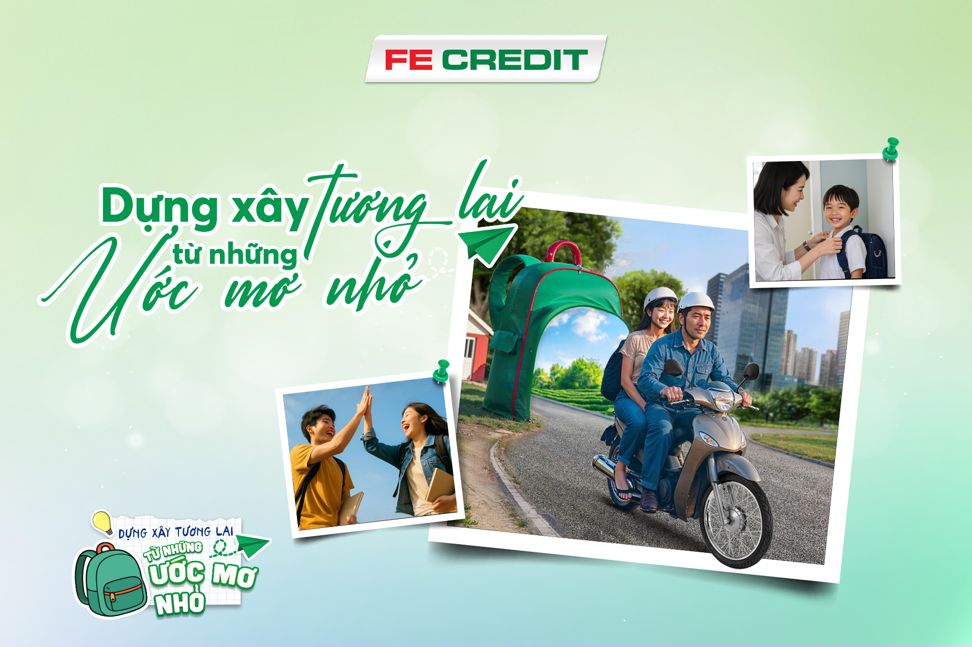 Cùng FE CREDIT “Dựng xây tương lai từ những ước mơ nhỏ” mùa tựu trường 2025- Ảnh 1. Cùng FE CREDIT “Dựng xây tương lai từ những ước mơ nhỏ” mùa tựu trường 2025- Ảnh 1.