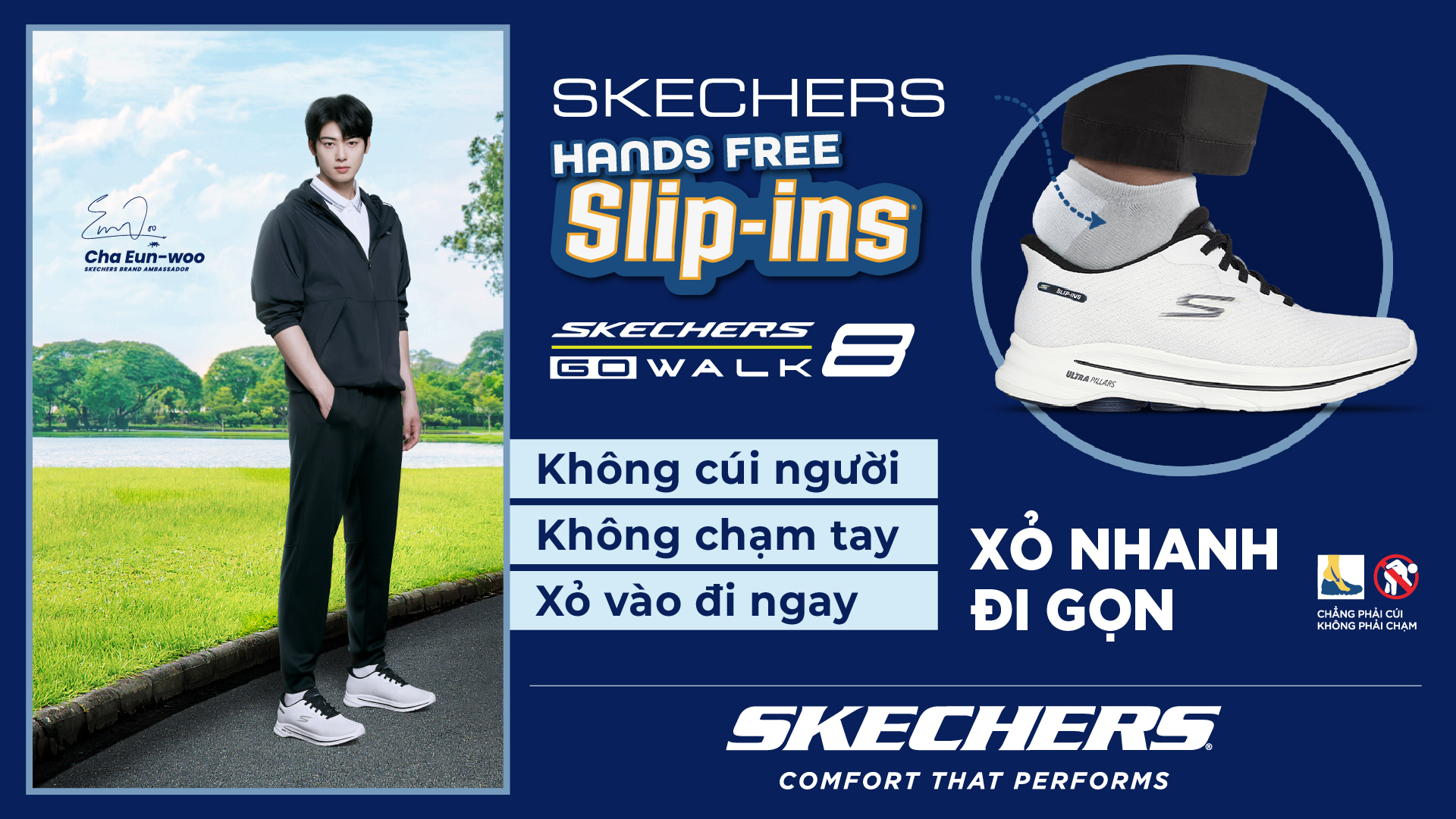 Skechers GOWalk 8 – Đồng hành mọi hành trình, êm ái từng bước chân- Ảnh 1.