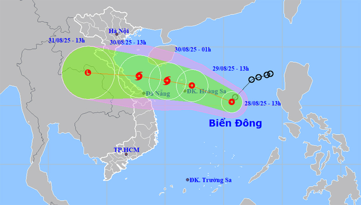 Biển Đông có thể đón bão số 6, miền Bắc và miền Trung mưa lớn từ chiều tối 29/8- Ảnh 1. Biển Đông có thể đón bão số 6, miền Bắc và miền Trung mưa lớn từ chiều tối 29/8- Ảnh 1.