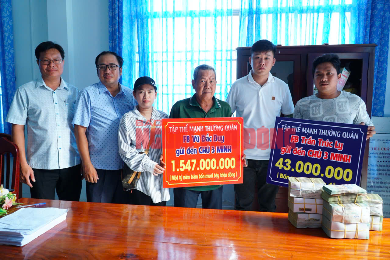 Ông Ba Minh - nhân vật đang "nóng" trên mạng xã hội - nhận gần 1,6 tỉ đồng từ 2 Facebooker- Ảnh 1.