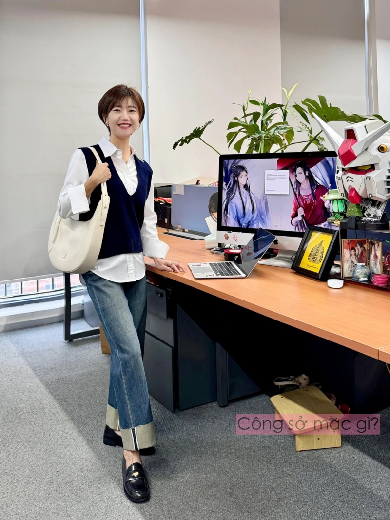 Đã thử qua nhiều loại, tôi thấy quần lửng kết hợp cùng giày loafer sẽ giúp cao thêm 5cm, gầy đi 3kg- Ảnh 4.