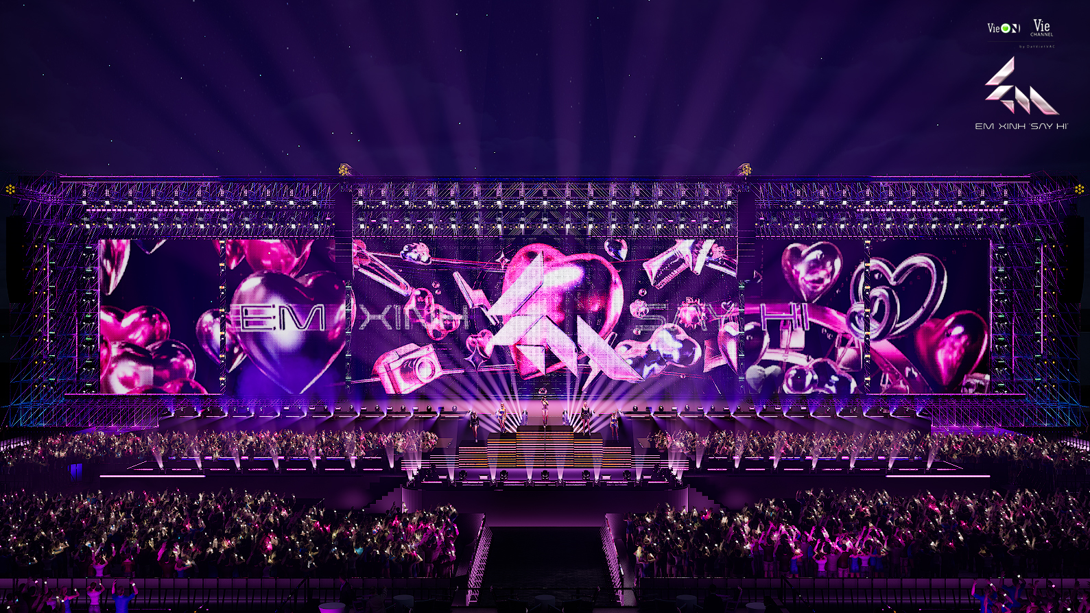 Công nghệ hệ 10 bàn nâng DMX: Concert Em Xinh “Say Hi” sẽ có sân khấu chuẩn quốc tế?- Ảnh 2. Công nghệ hệ 10 bàn nâng DMX: Concert Em Xinh “Say Hi” sẽ có sân khấu chuẩn quốc tế?- Ảnh 2.