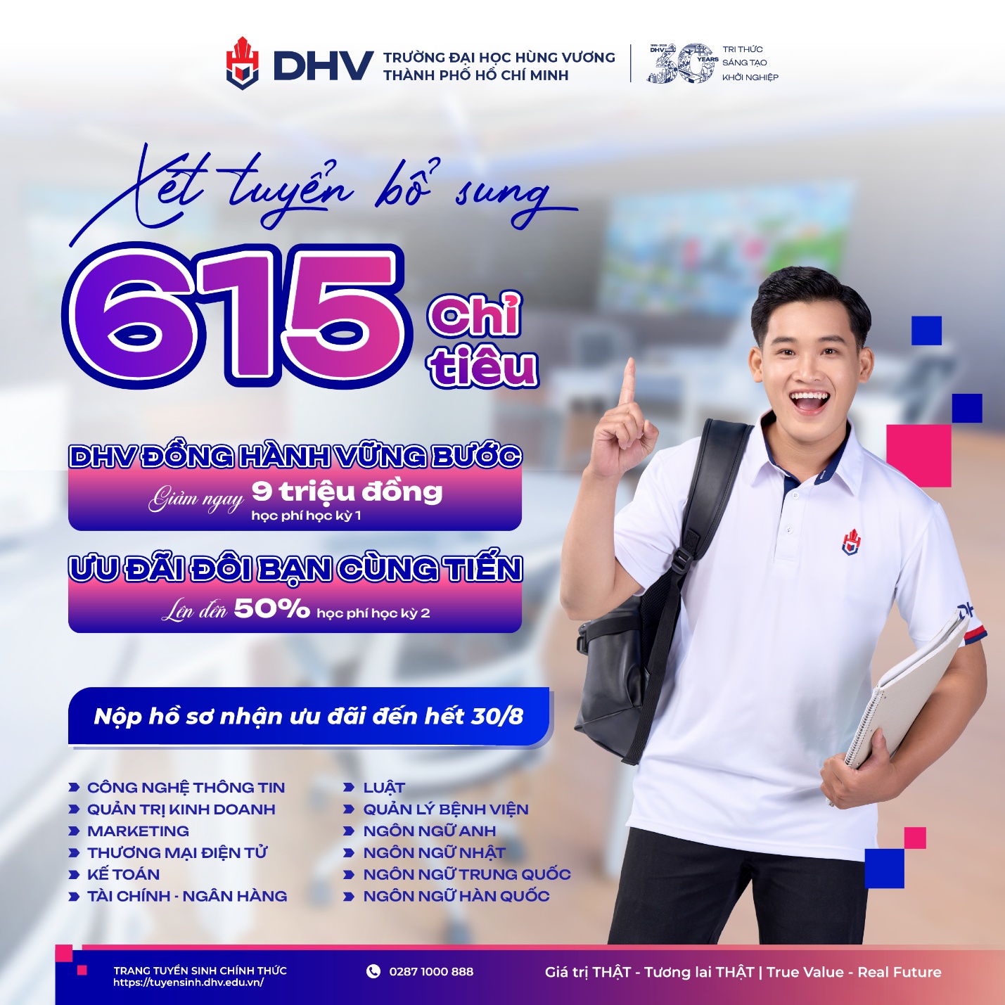 Trường Đại học Hùng Vương TP.HCM mở xét tuyển bổ sung: Cơ hội cuối cho 2K7 chạm tới giảng đường mơ ước- Ảnh 2.