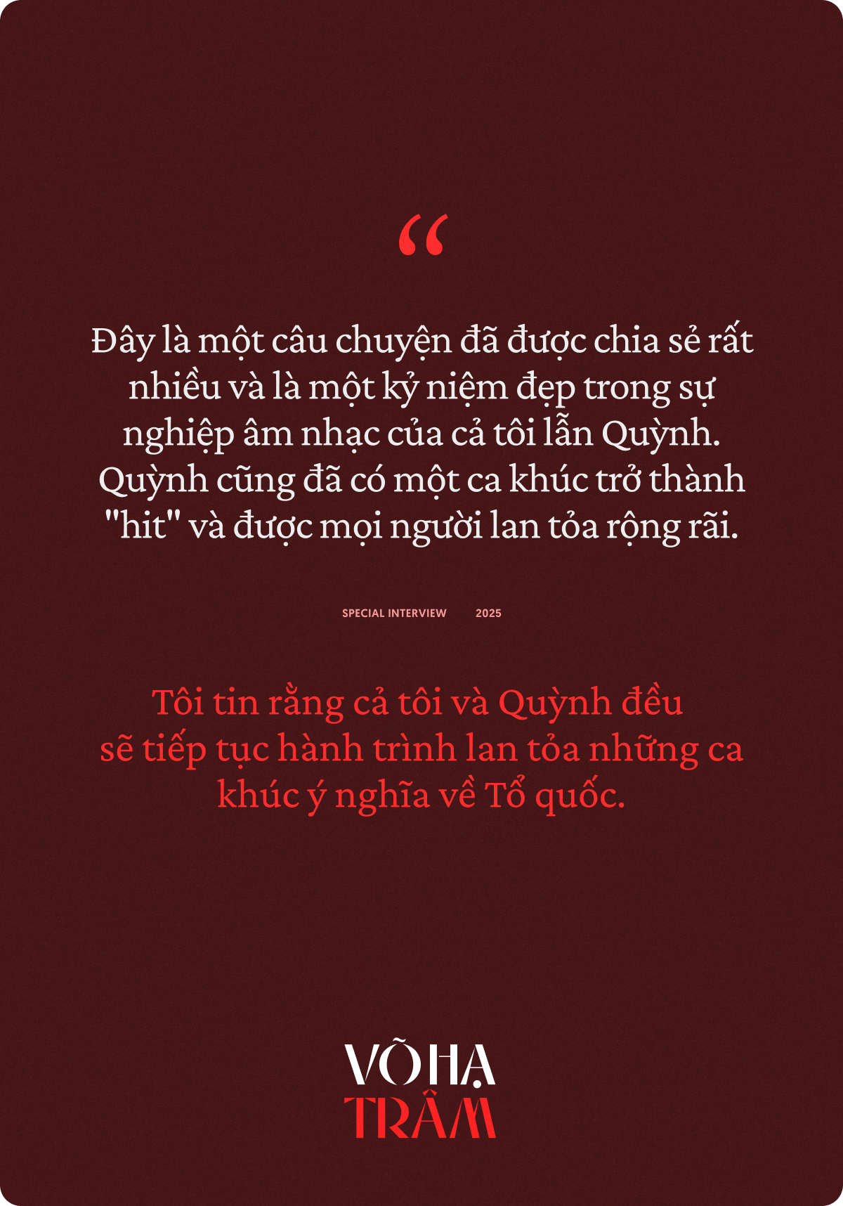 Võ Hạ Trâm: Tôi hát không chỉ cho bản thân mình mà còn cho tất cả người mẹ, những người mẹ Việt Nam anh hùng- Ảnh 8.