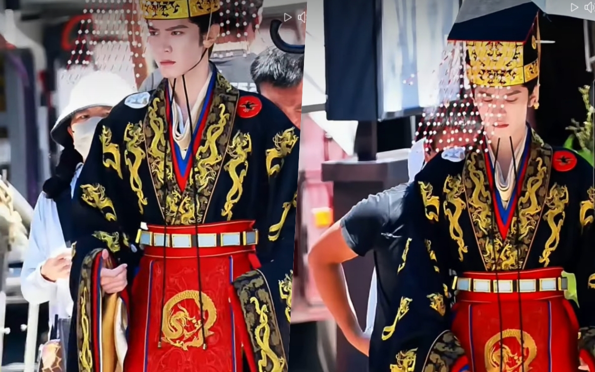 Chưa thấy hoàng đế nào cỡ này: Khoác long bào như mặc hàng Taobao giá rẻ, visual trời ban cũng vô phương cứu chữa!- Ảnh 3.