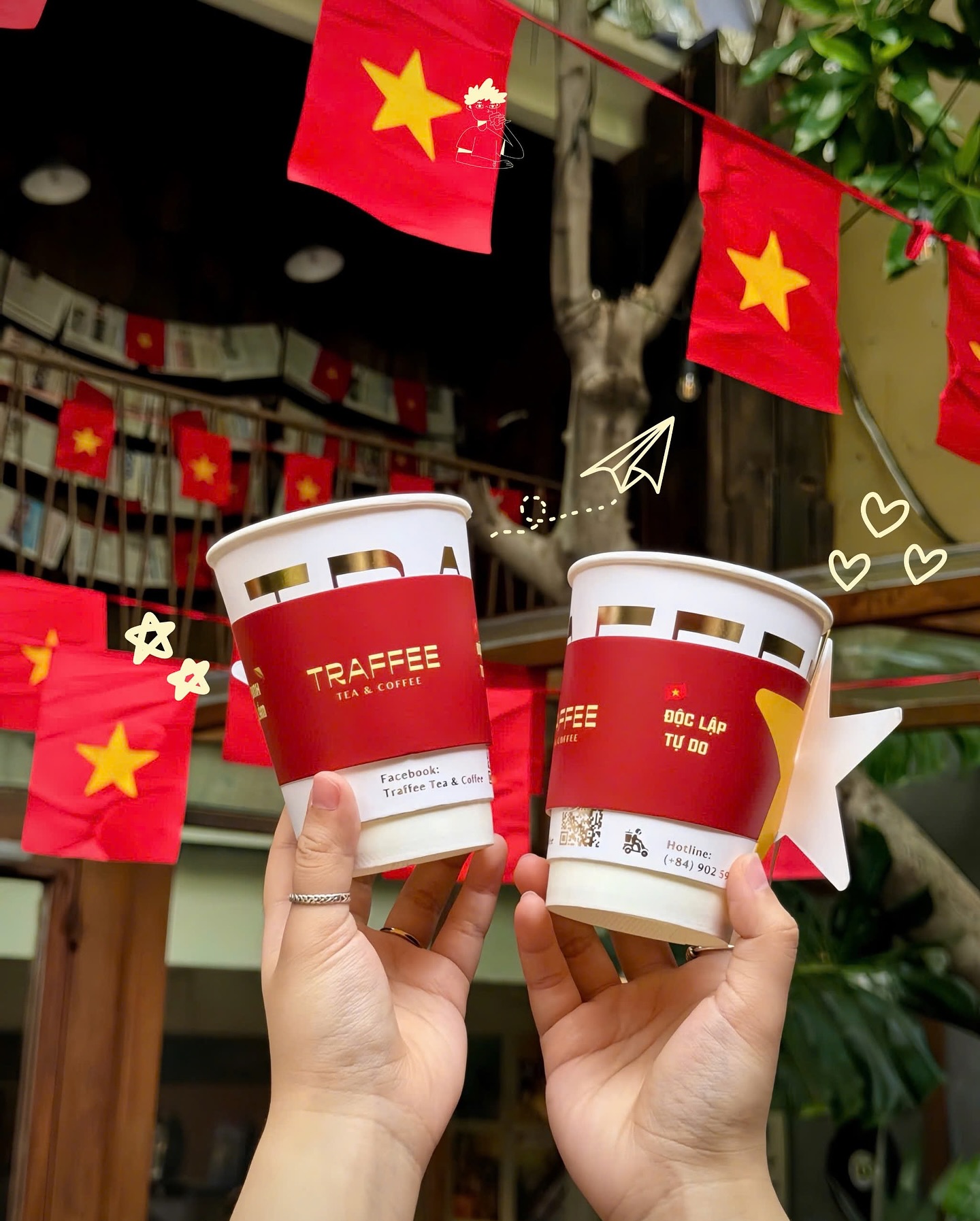 Đẹp tuyệt vời phiên bản ly mừng Quốc khánh 2/9 của loạt thương hiệu lớn, KATINAT và Cheese Coffee được khen ngợi vì siêu tinh tế- Ảnh 5.