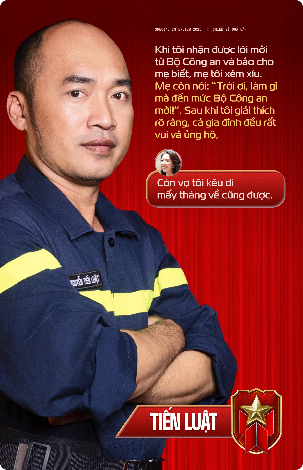 Dàn sao Chiến sĩ Quả Cảm: “Chúng tôi muốn có thêm chương trình Vợ Của Chiến Sĩ Quả Cảm, vì khoảnh khắc dũng cảm nhất là khi họ trở đối diện với vợ con và gia đình”- Ảnh 8.