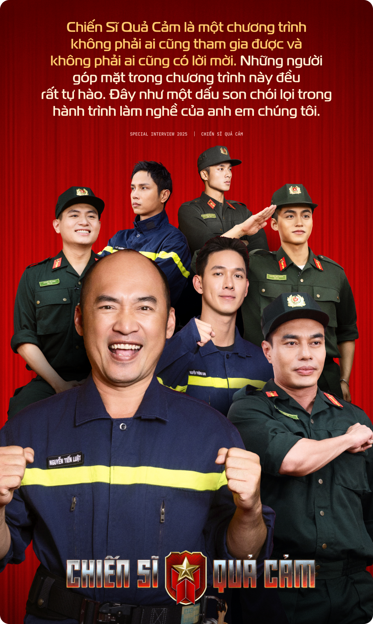 Dàn sao Chiến sĩ Quả Cảm: “Chúng tôi muốn có thêm chương trình Vợ Của Chiến Sĩ Quả Cảm, vì khoảnh khắc dũng cảm nhất là khi họ trở đối diện với vợ con và gia đình”- Ảnh 4.