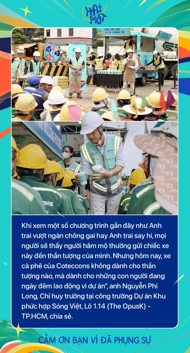 Xe cà phê Hàn Quốc “huyền thoại” bất ngờ xuất hiện tại 21 công trường của Coteccons- Ảnh 4.