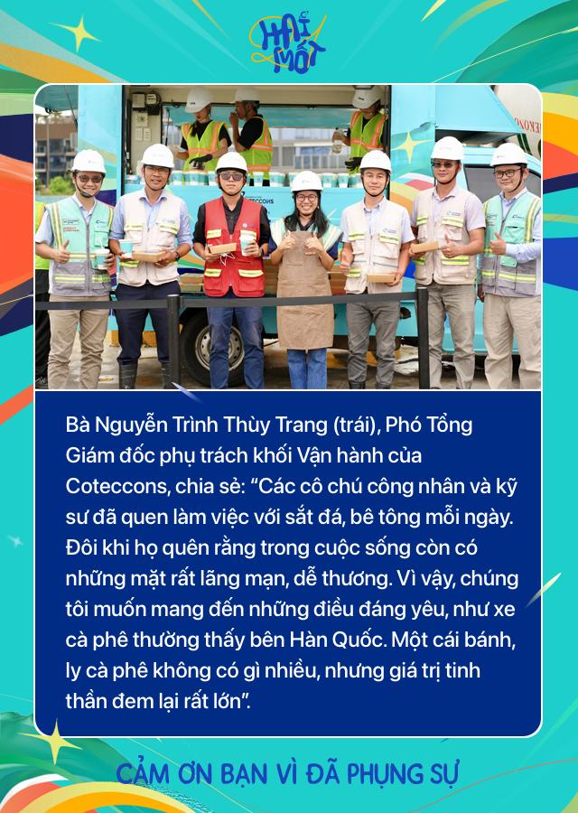 Xe cà phê Hàn Quốc “huyền thoại” bất ngờ xuất hiện tại 21 công trường của Coteccons- Ảnh 9.