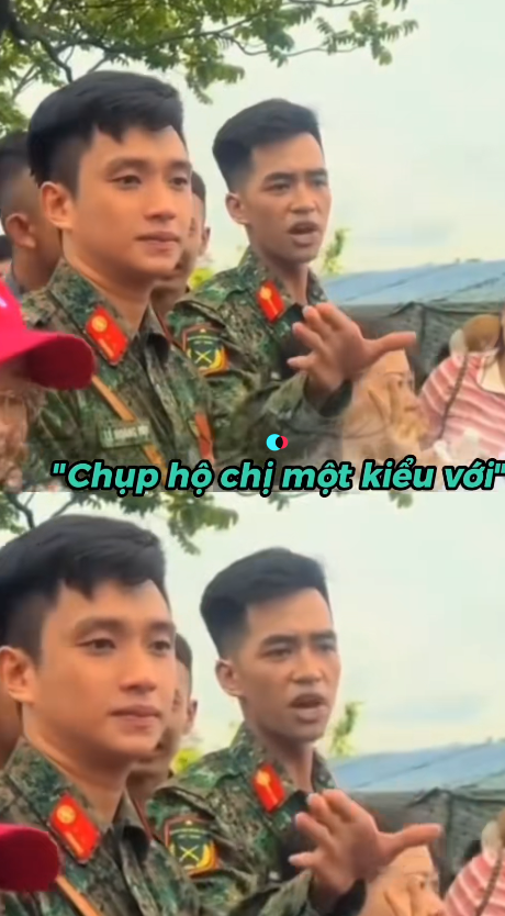 Thượng uý Lê Hoàng Hiệp được đồng đội 