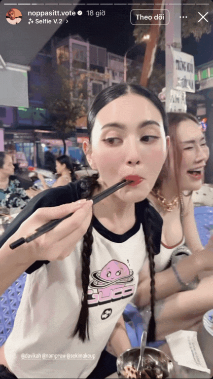 “Ma nữ” đẹp nhất Thái Lan có biểu cảm lạ khi lần đầu ăn món ốc của Việt Nam- Ảnh 6.