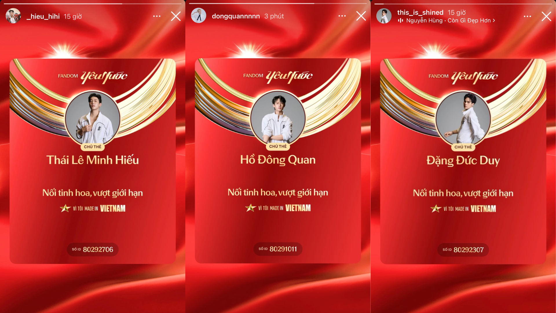 Dàn nam thần Tân Binh Toàn Năng gia nhập Fandom Yêu Nước, fan thi nhau vừa Dàn nam thần Tân Binh Toàn Năng gia nhập Fandom Yêu Nước, fan thi nhau vừa
