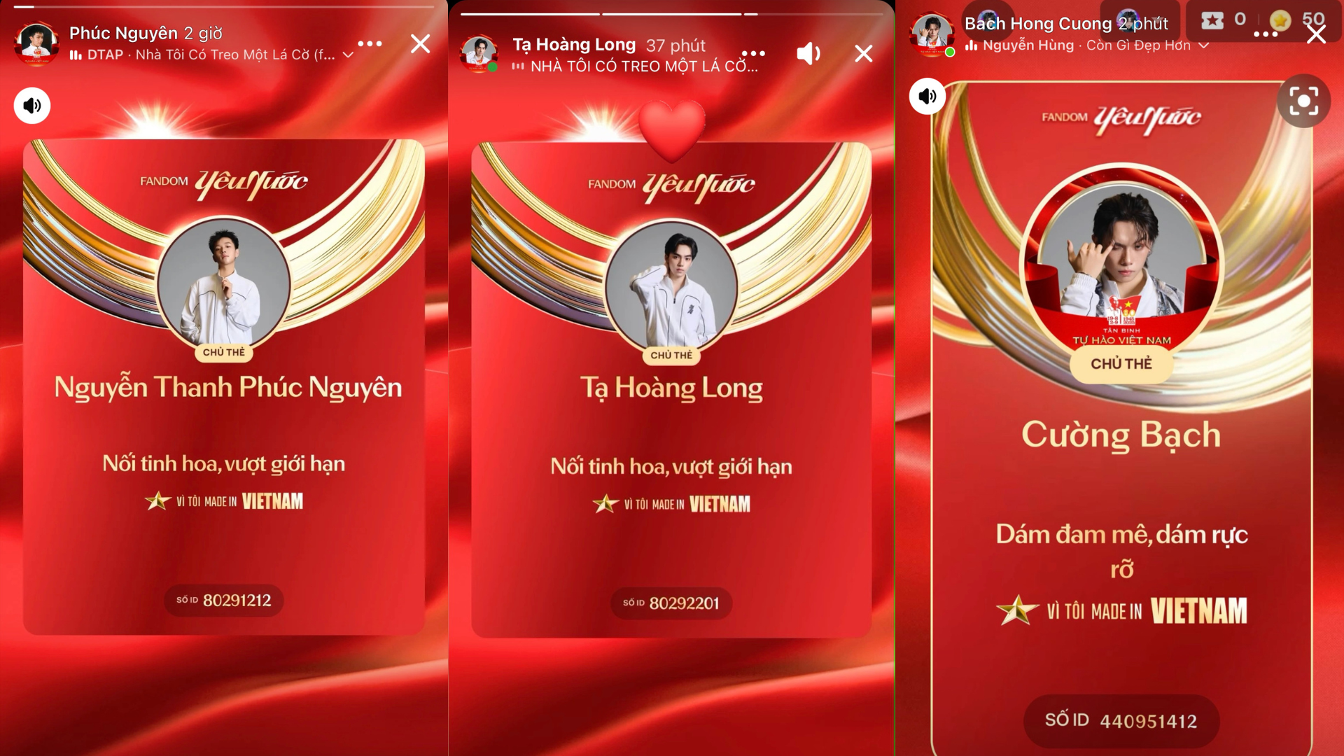 Dàn nam thần Tân Binh Toàn Năng gia nhập Fandom Yêu Nước, fan thi nhau vừa Dàn nam thần Tân Binh Toàn Năng gia nhập Fandom Yêu Nước, fan thi nhau vừa