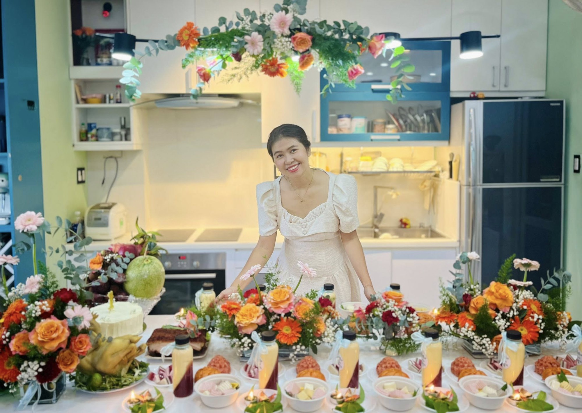 1 mom ở TP.HCM “gây bão” với tiệc thôi nôi tự làm siêu đẹp: Đảm hết phần thiên hạ rồi mẹ cháu ơi!- Ảnh 3.