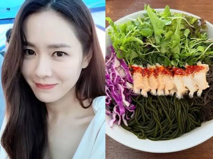 Vợ nam tài tử "Hạ cánh nơi anh" tiết lộ lý do khiến cô gầy: Bữa tối chỉ ăn thế này thôi!- Ảnh 1.