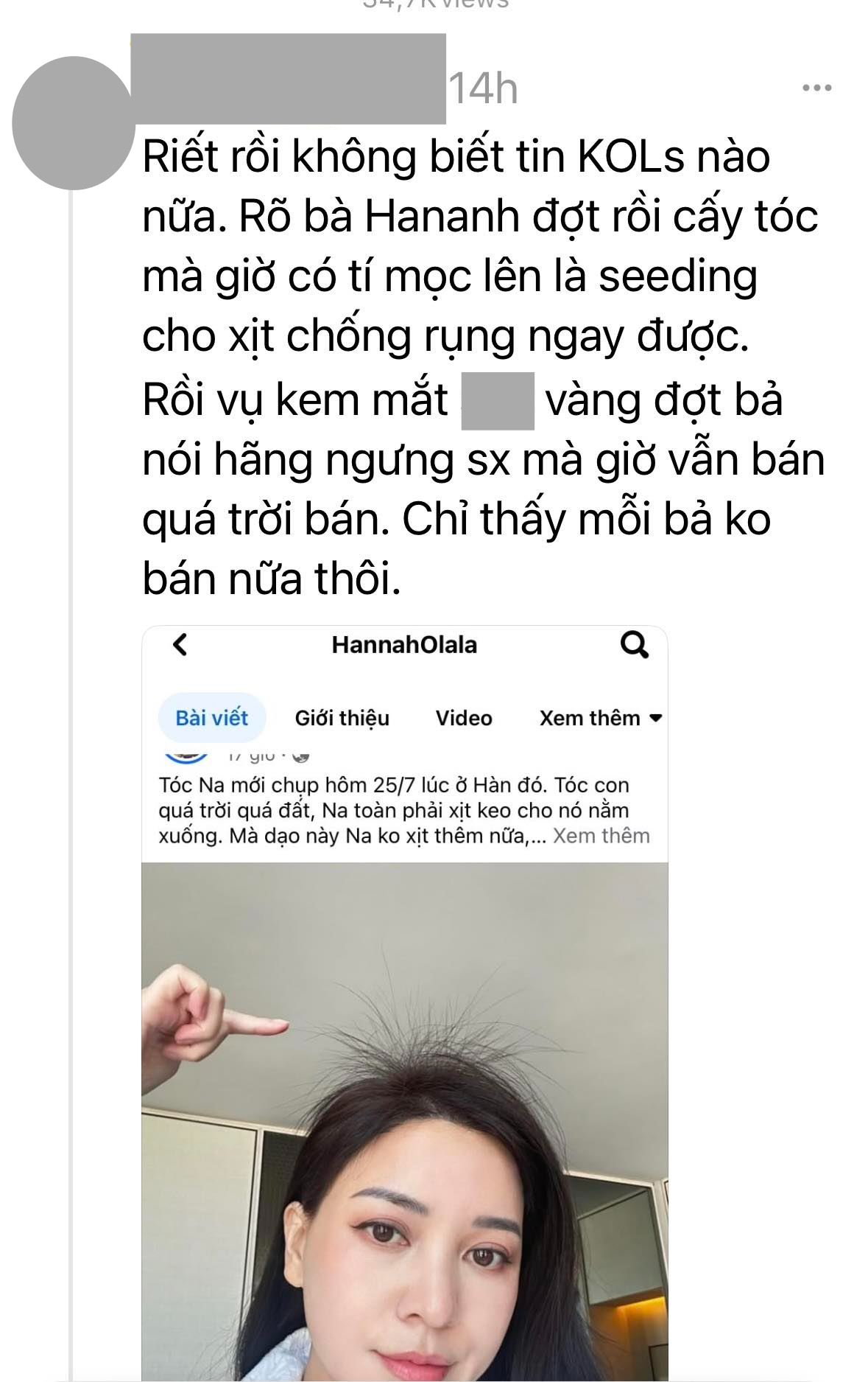 Chuyện gì khiến Hannah Olala bức xúc lên tiếng giữa đêm: 
