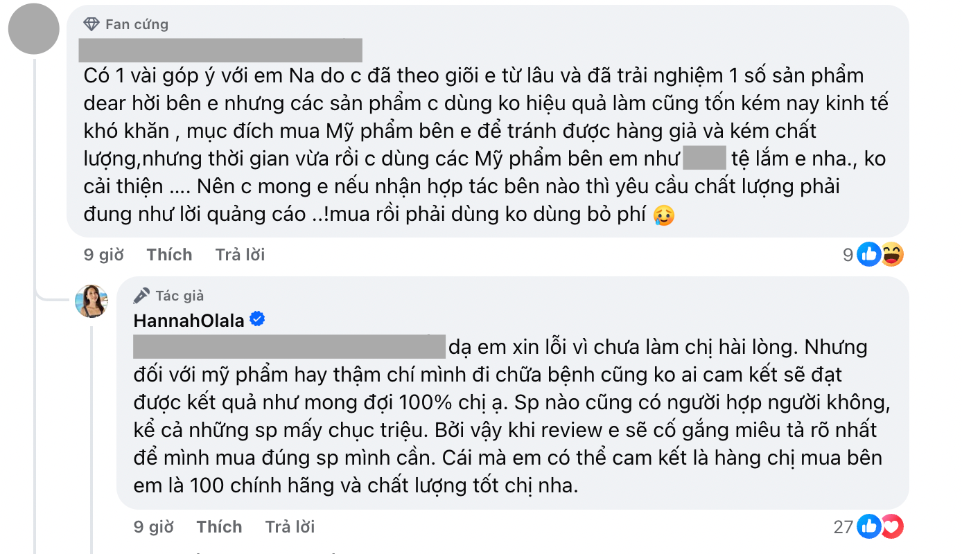 Chuyện gì khiến Hannah Olala bức xúc lên tiếng giữa đêm: 