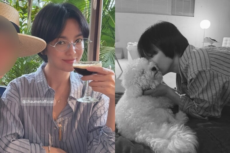 Song Hye Kyo, Suzy, Krystal... đều chết mê sơ mi kẻ sọc- Ảnh 2.