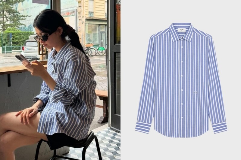 Song Hye Kyo, Suzy, Krystal... đều chết mê sơ mi kẻ sọc- Ảnh 3.