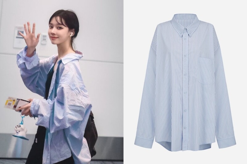 Song Hye Kyo, Suzy, Krystal... đều chết mê sơ mi kẻ sọc- Ảnh 5.
