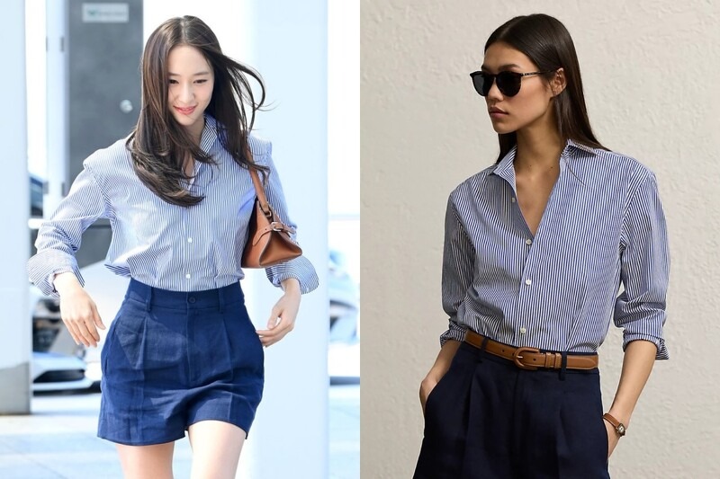 Song Hye Kyo, Suzy, Krystal... đều chết mê sơ mi kẻ sọc- Ảnh 6.