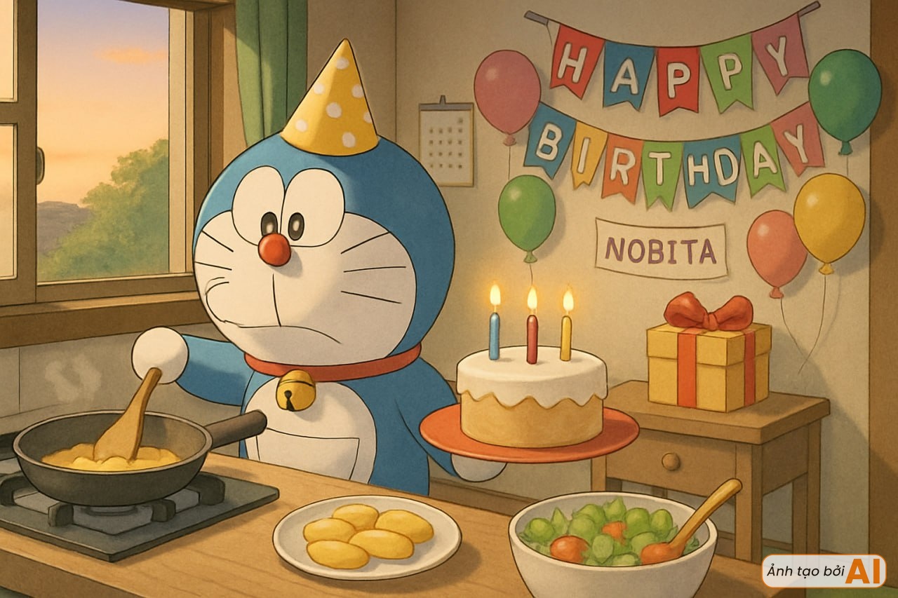 Sắp đến ngày đặc biệt của Nobita, nhóm bạn lén lút làm một việc khiến cậu nhóc khóc không ai dỗ được- Ảnh 2.