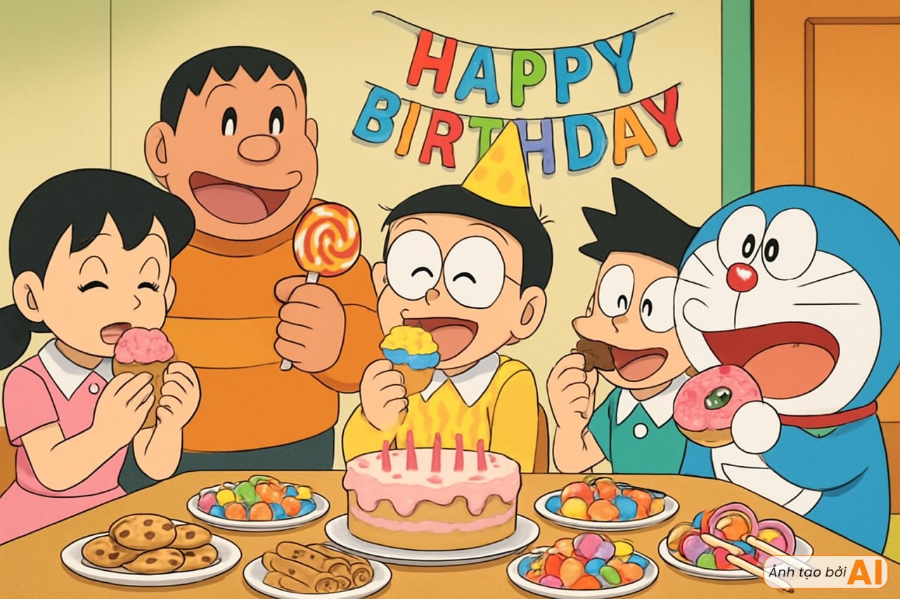 Sắp đến ngày đặc biệt của Nobita, nhóm bạn lén lút làm một việc khiến cậu nhóc khóc không ai dỗ được- Ảnh 5.