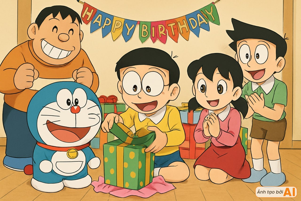 Sắp đến ngày đặc biệt của Nobita, nhóm bạn lén lút làm một việc khiến cậu nhóc khóc không ai dỗ được- Ảnh 6.