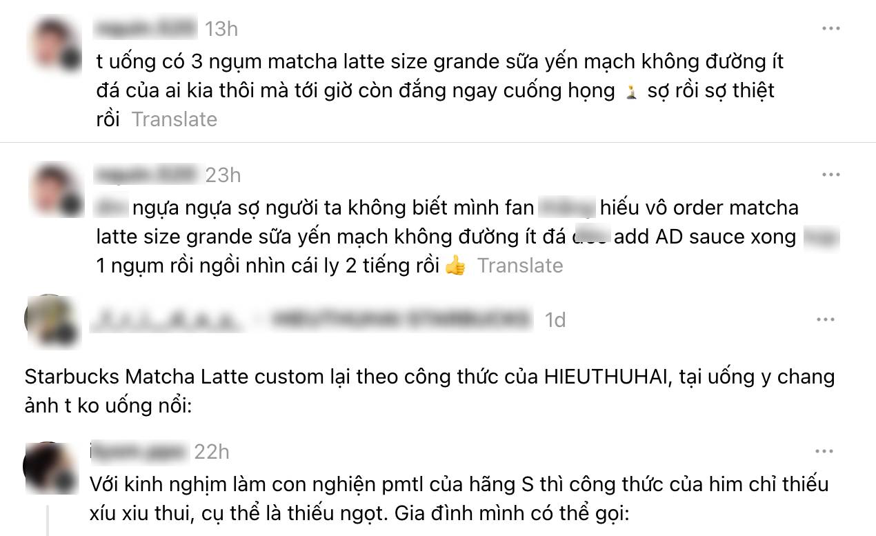 HIEUTHUHAI bỗng tạo trend matcha rần rần MXH: Dân tình thi nhau thử nhưng sao lại 