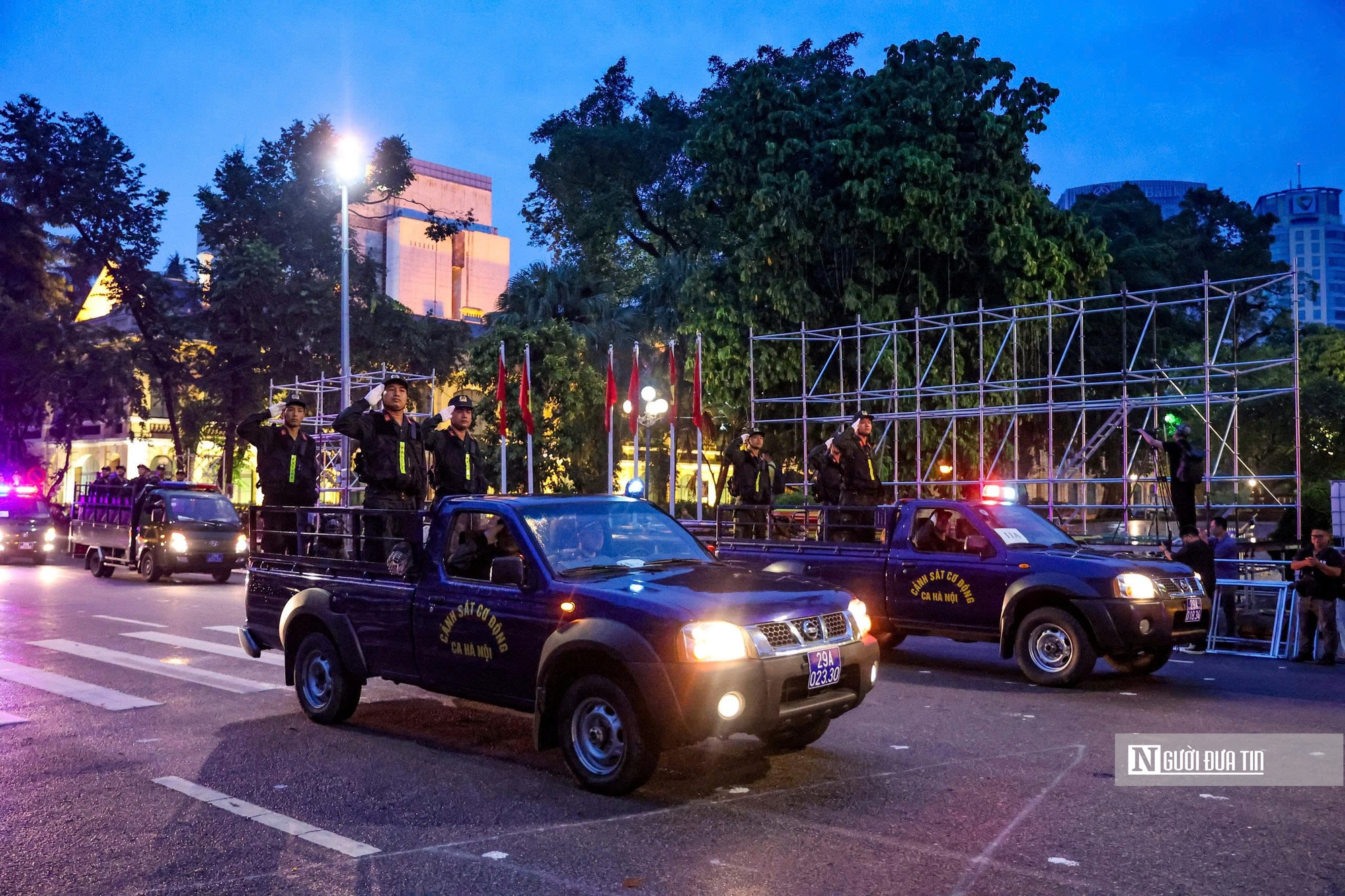 Công an Hà Nội sơ duyệt diễu binh chào mừng kỷ niệm 80 năm Cách mạng Tháng Tám- Ảnh 3.