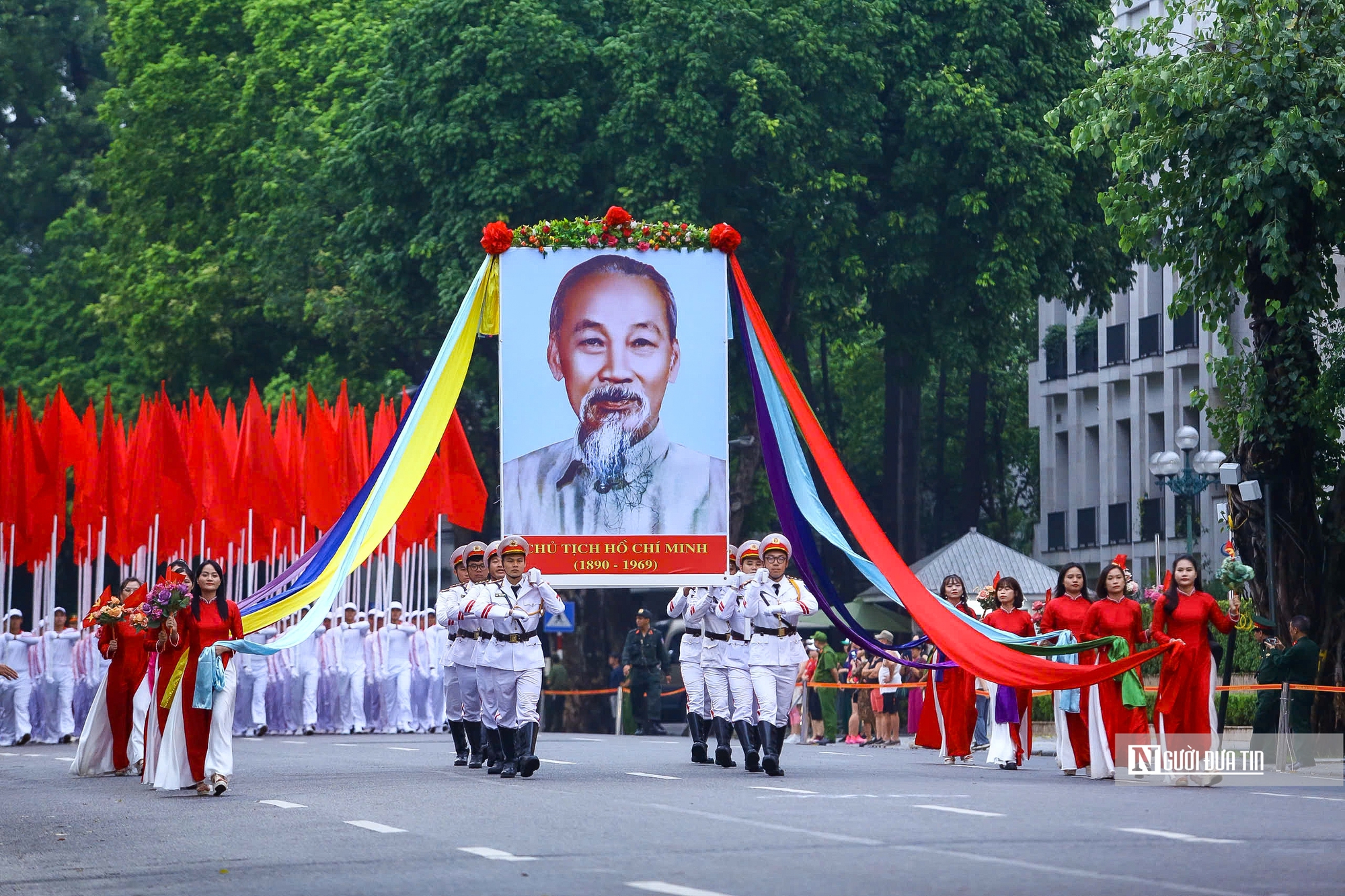 Công an Hà Nội sơ duyệt diễu binh chào mừng kỷ niệm 80 năm Cách mạng Tháng Tám- Ảnh 1.