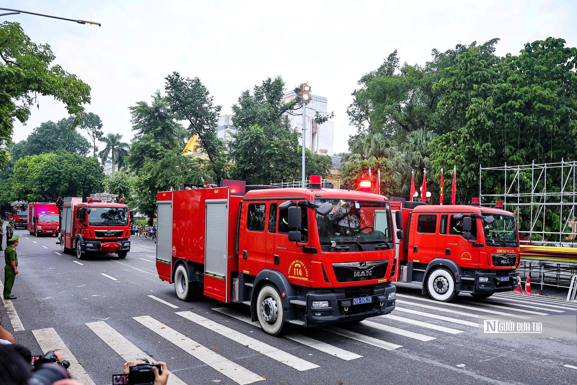 Công an Hà Nội sơ duyệt diễu binh chào mừng kỷ niệm 80 năm Cách mạng Tháng Tám- Ảnh 8.