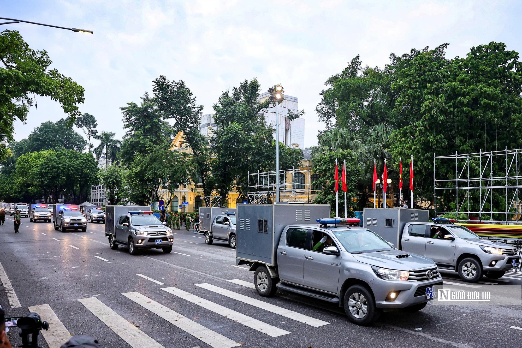 Công an Hà Nội sơ duyệt diễu binh chào mừng kỷ niệm 80 năm Cách mạng Tháng Tám- Ảnh 10.