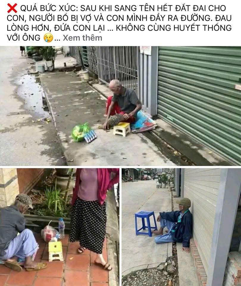 Xôn xao hình ảnh cụ ông 70 tuổi ở Hải Phòng phải sống ngoài vỉa hè vì bị vợ con đẩy ra đường: Chính quyền địa phương nói gì?- Ảnh 1.