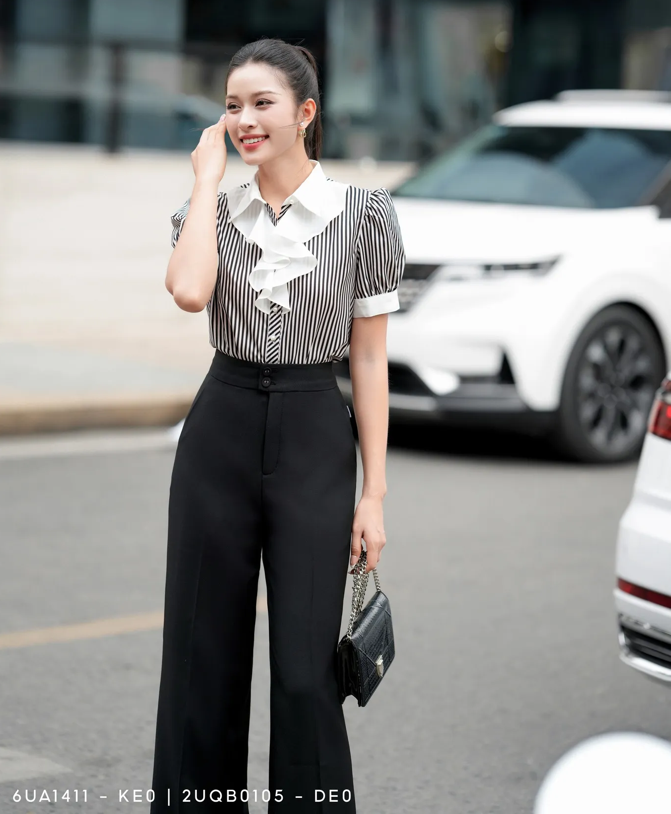 Kiểu quần công sở Hà Tăng diện đi diện lại mãi không chán- Ảnh 7.
