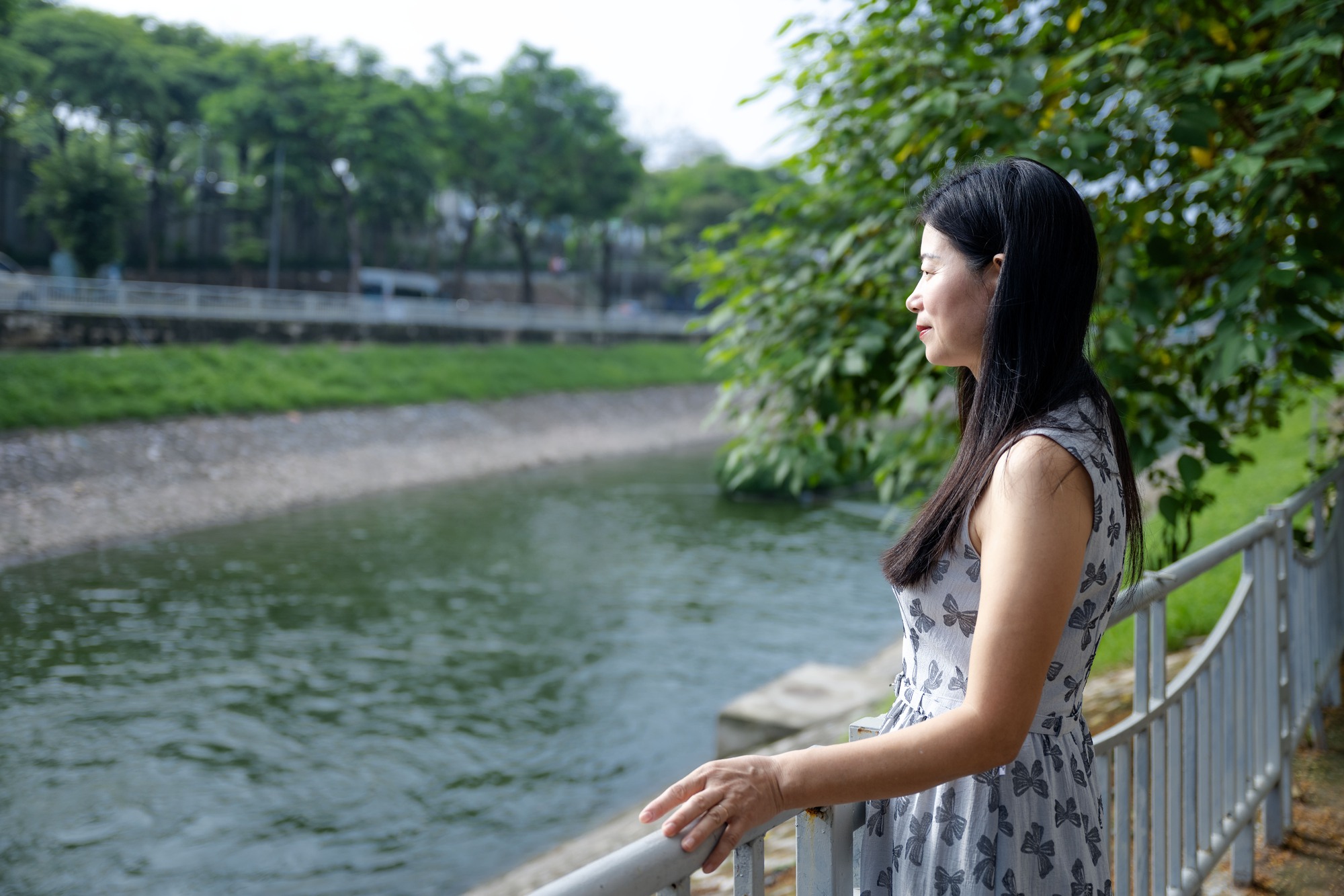 Cảnh tượng hiếm thấy: Sông Tô Lịch hóa xanh, cá bơi tung tăng giữa lòng Hà Nội- Ảnh 6.