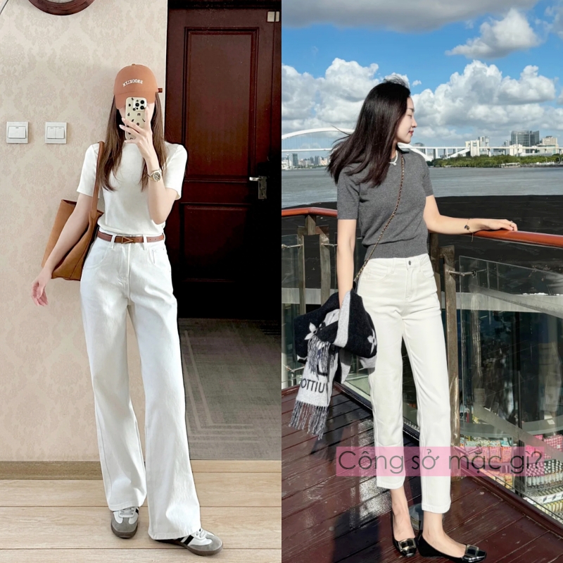 Phụ nữ 40+ nên có ít nhất một chiếc quần trắng: Bí quyết mặc đẹp, thanh lịch mà không gò bó- Ảnh 1.