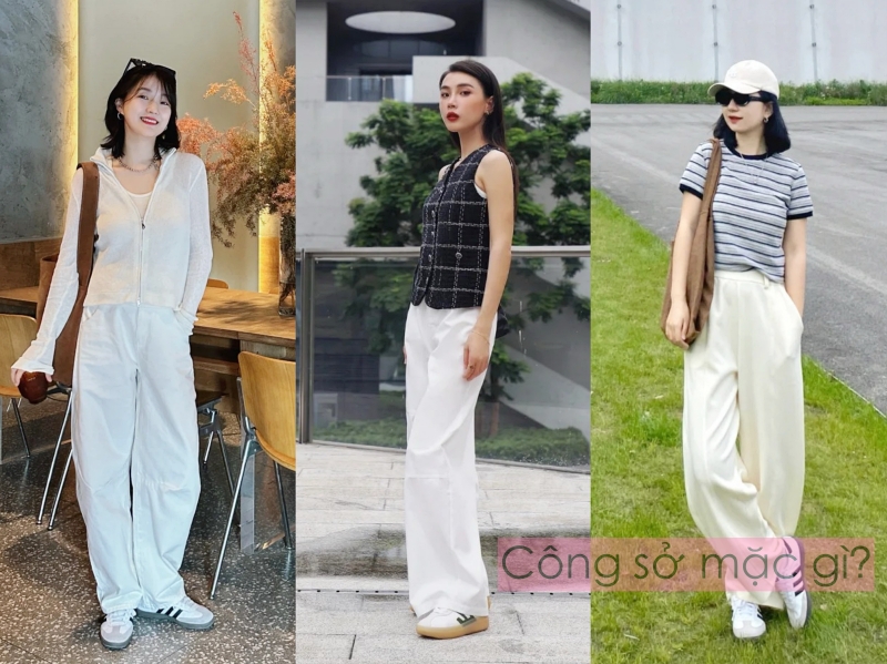 Tôi từng lo quần ống rộng khó mặc, nhưng giày thể thao đã thay đổi suy nghĩ ấy!- Ảnh 5.