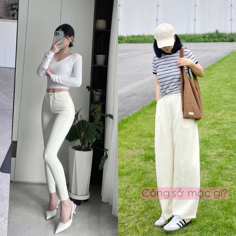 Phụ nữ 40+ nên có ít nhất một chiếc quần trắng: Bí quyết mặc đẹp, thanh lịch mà không gò bó- Ảnh 3.