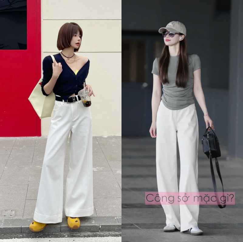 Phụ nữ 40+ nên có ít nhất một chiếc quần trắng: Bí quyết mặc đẹp, thanh lịch mà không gò bó- Ảnh 8.