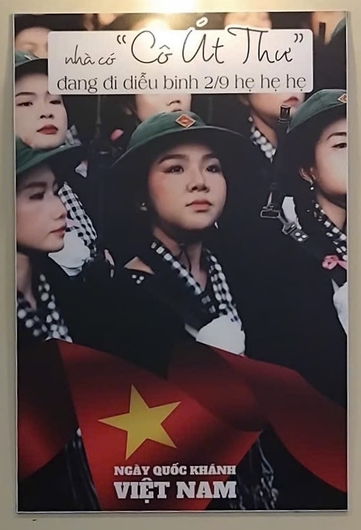 Út Thư - cô gái TP.HCM đi diễu binh 2/9 được bố mẹ in hình treo khắp quán cà phê: Profile đỉnh nóc phía sau- Ảnh 2.