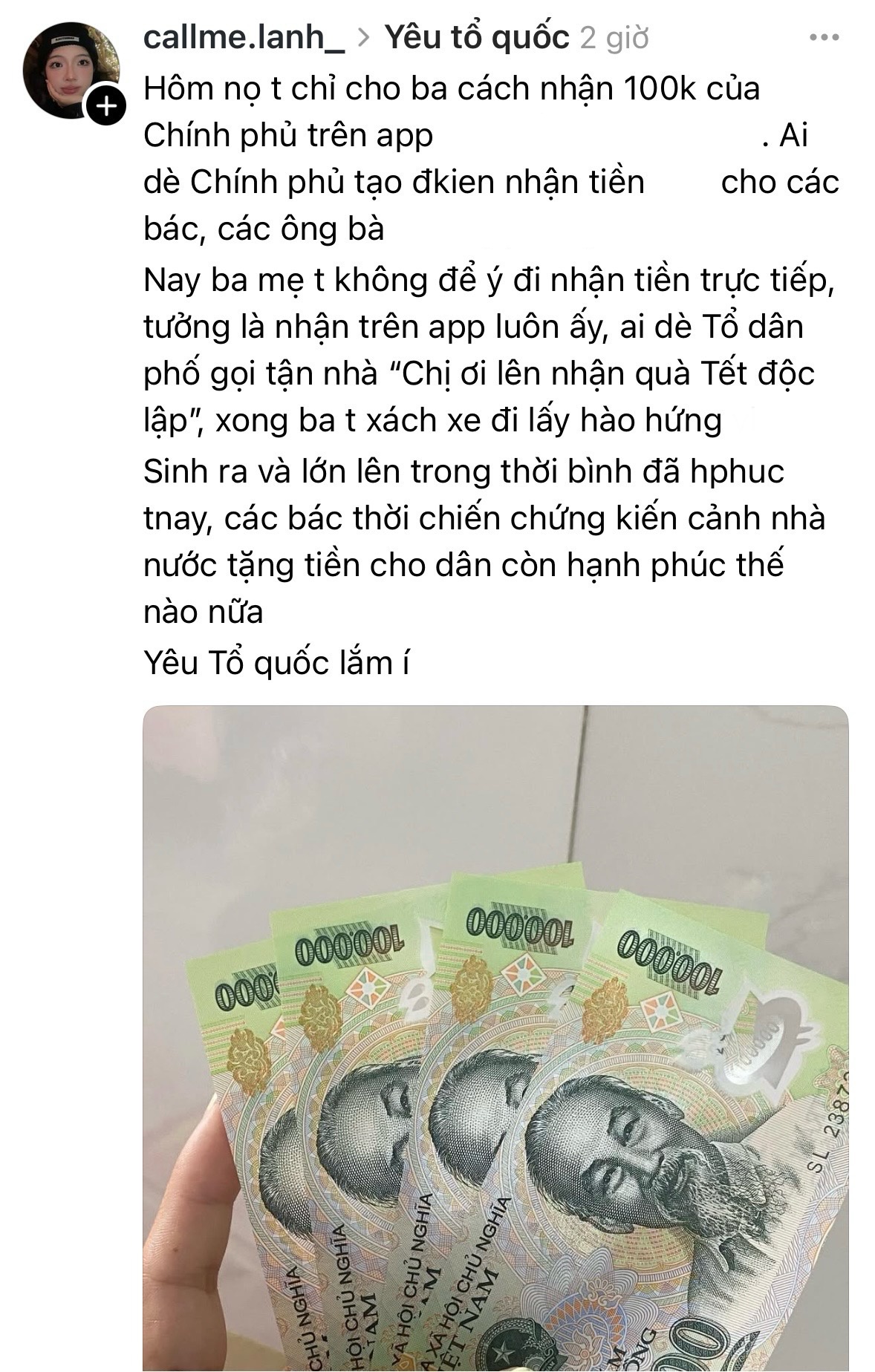Quá dễ thương cách tiêu 100K quà Tết Độc lập nhận từ Nhà nước, có người còn đóng khung!- Ảnh 11.